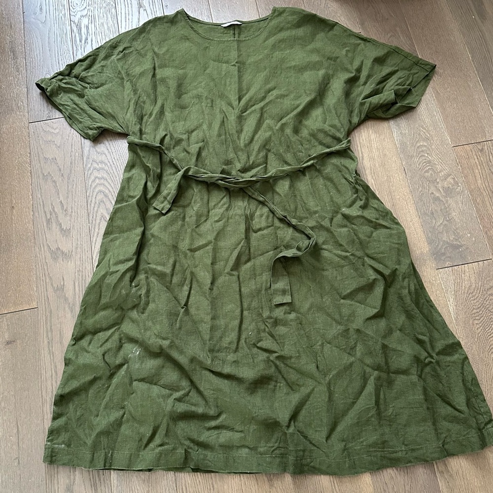 Linenfox Green Dress Size XXL